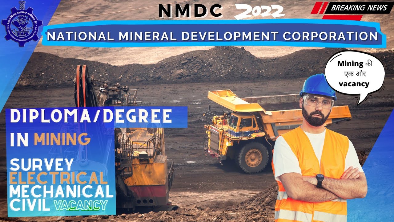 nmdc recruitment 2022- Mining,Survey-  nmdc junior officer