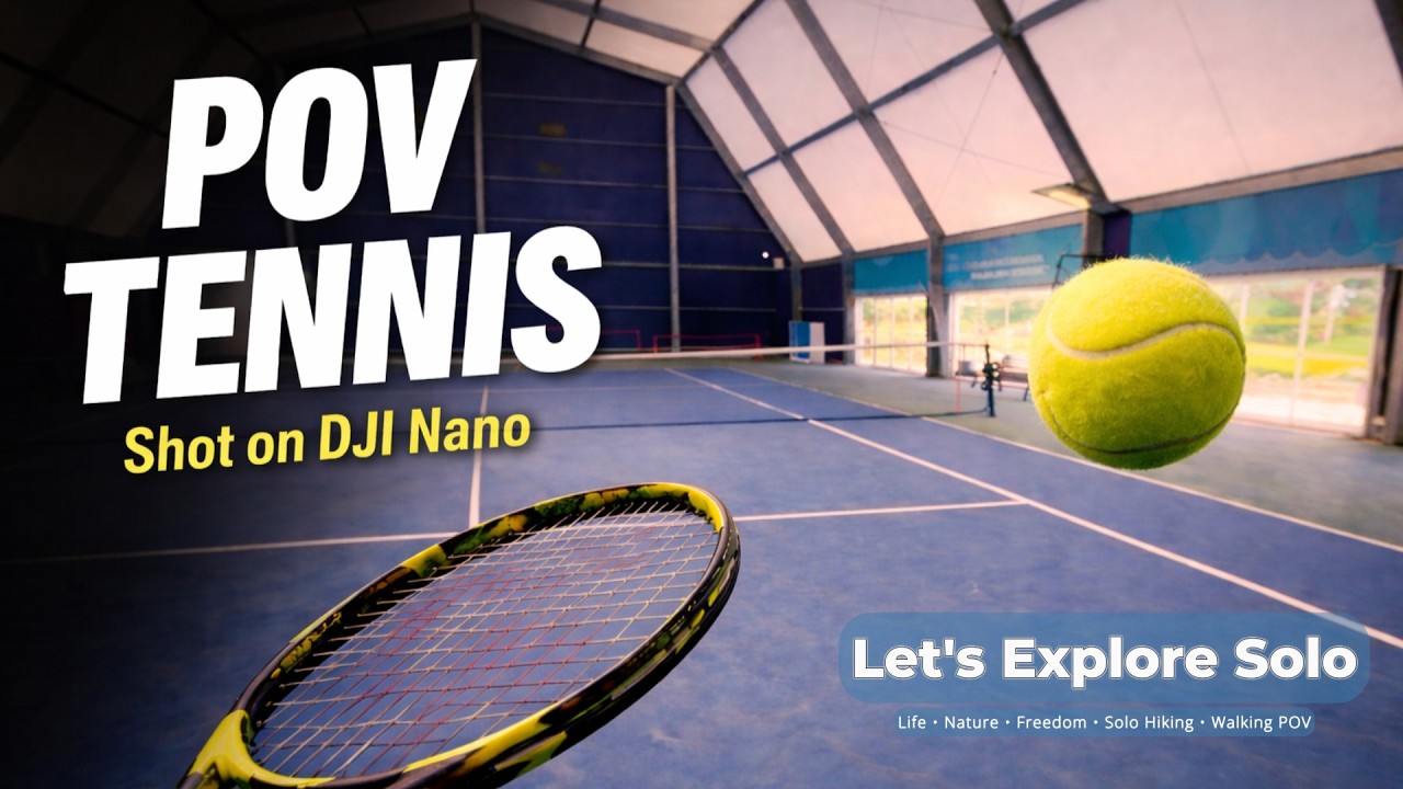 POV Tennis Match 🎾 Indoor 4K | Shot on DJI Osmo Nano