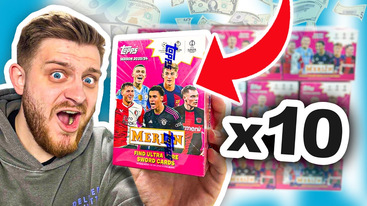 I OPENED &pound;300 WORTH of MERLIN Football Cards, and got *THIS*...