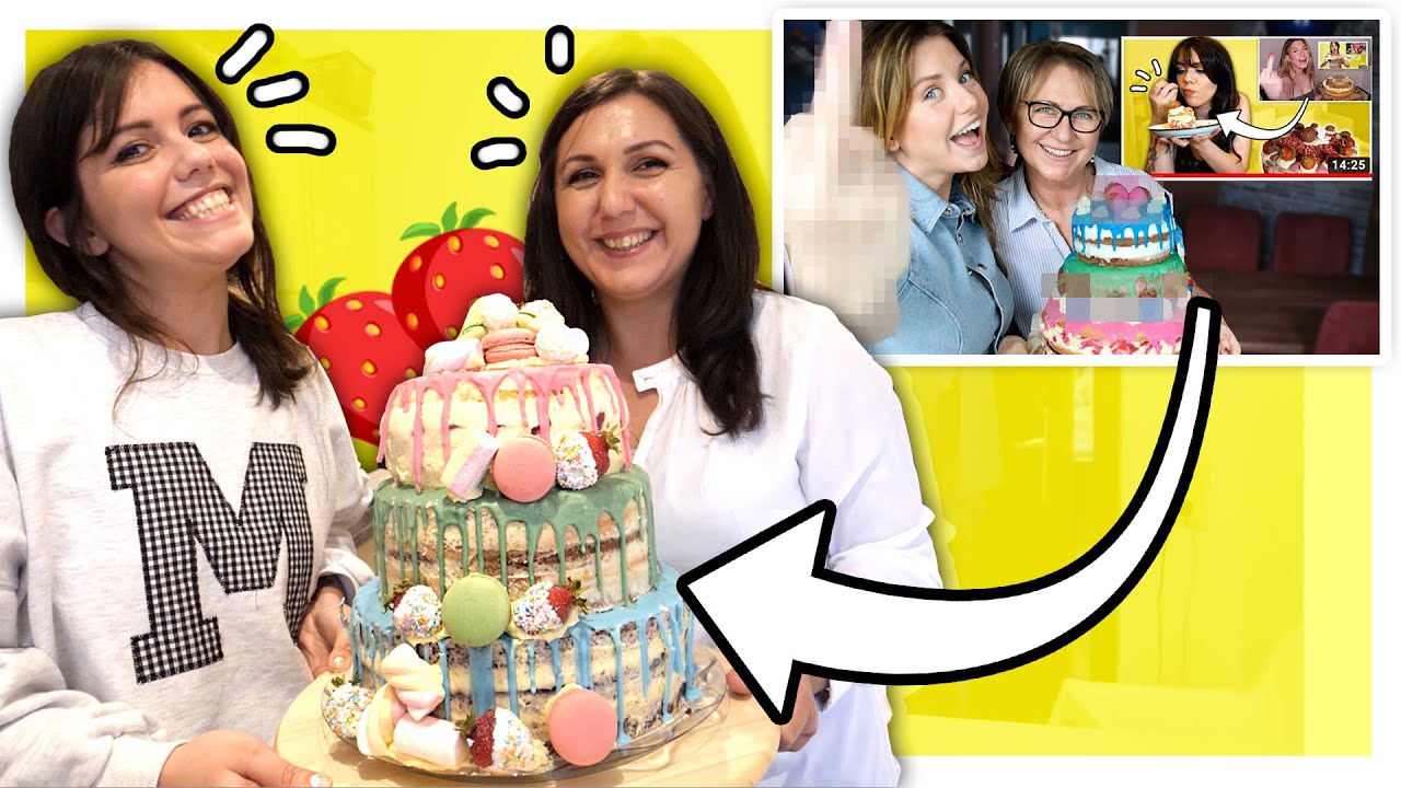 Meine Schwester und Ich retten Kellys Erdbeer-Vanille-Marshmallow Torte von ihrer Mama!