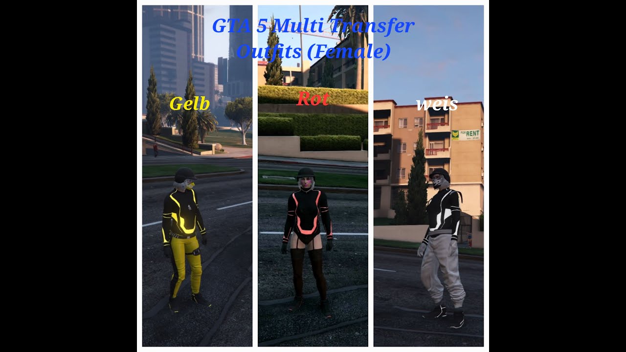 GTA 5 Multi Transfer (Female) (Frau) 3 Deadline Outfits (PS4)
