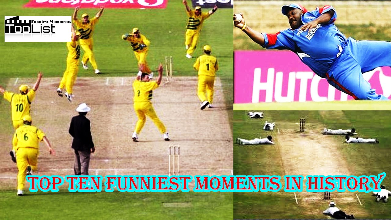 Top Ten Funniest Moment In Cricket History including ipl And Ashes Series