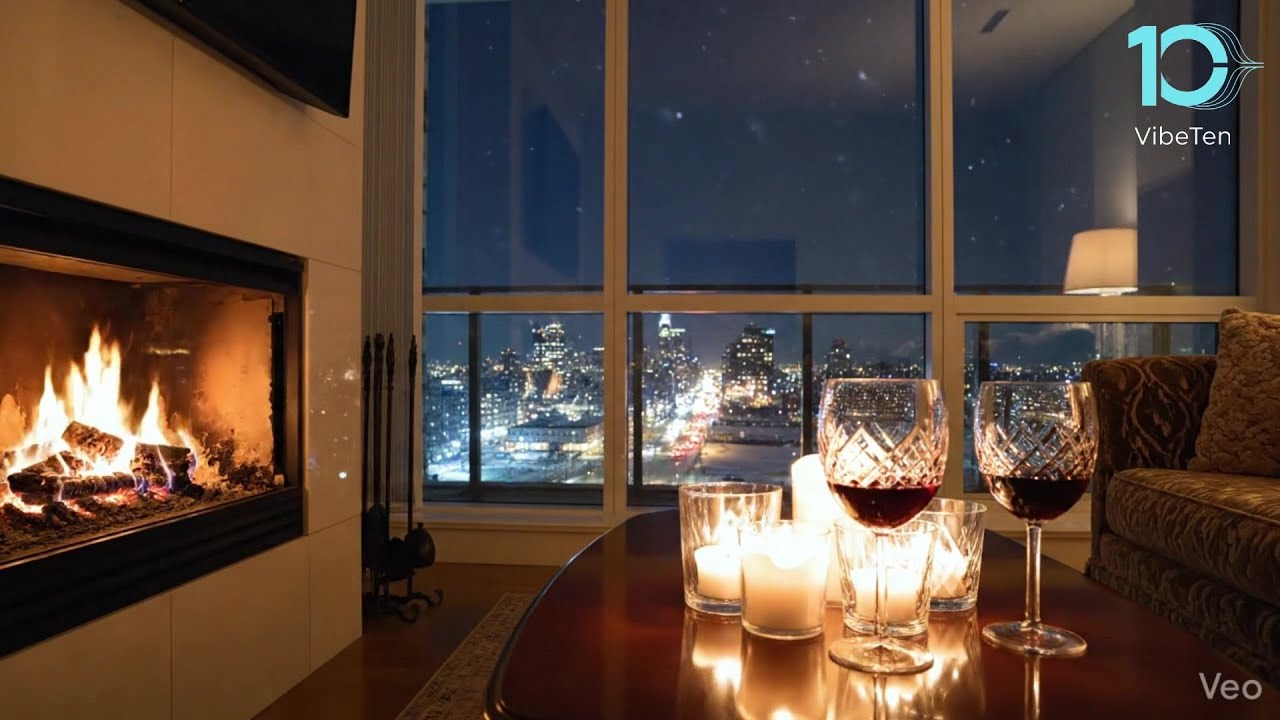 VibeTen | Romantic Fireplace — 1 Hour Deep Focus & High-Fidelity Ambience