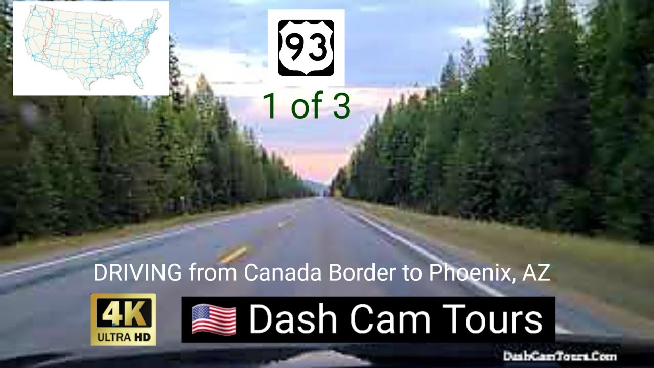 1 of 3 Driving Entire Highway US-93 South. Montana, Idaho, Nevada, Arizona 4K  Dash Cam Tours 2020