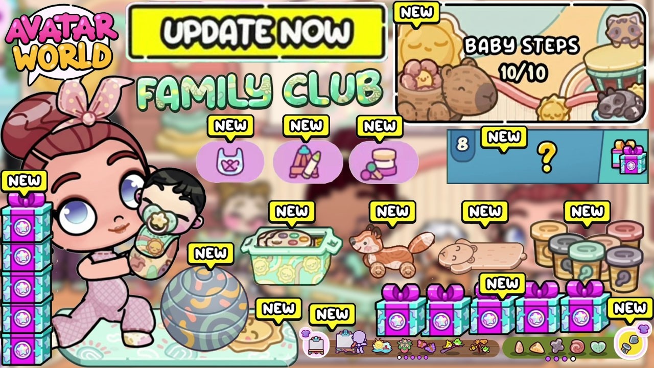 UPDATE RAHASIA DI FAMILY CLUB QUEST BABY STEPS, AVATAR WORLD