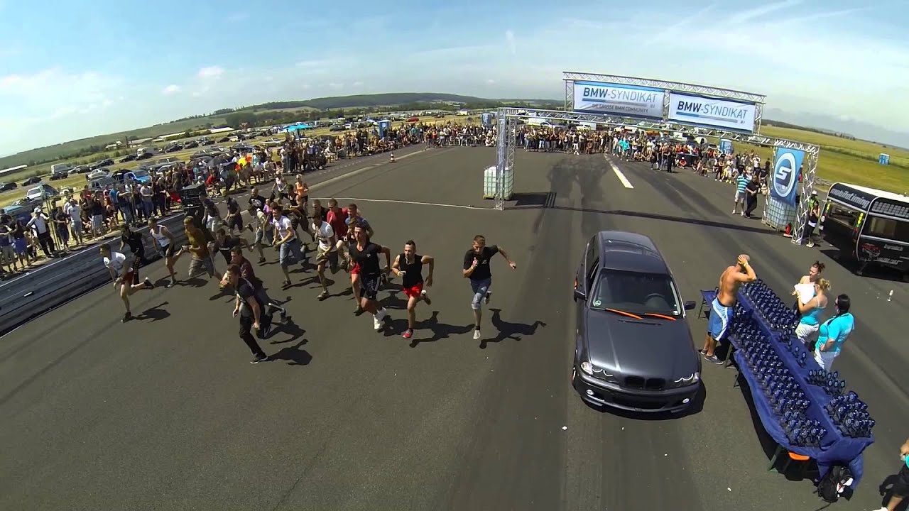 BMW-Syndikat Asphaltfieber 2013 in Obermehler - Luftaufnahmen