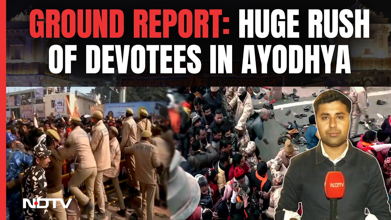 Ayodhya Ram Mandir | NDTV Ground Report: Day After 'Pran Pratishtha', Ram Mandir Rush In Ayodhya