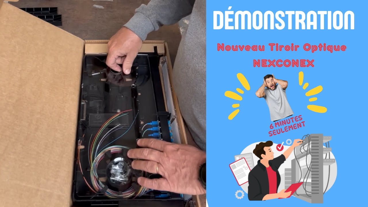 Nouveau tiroir fibre optique - Montage en 5 min top chrono ⏱️