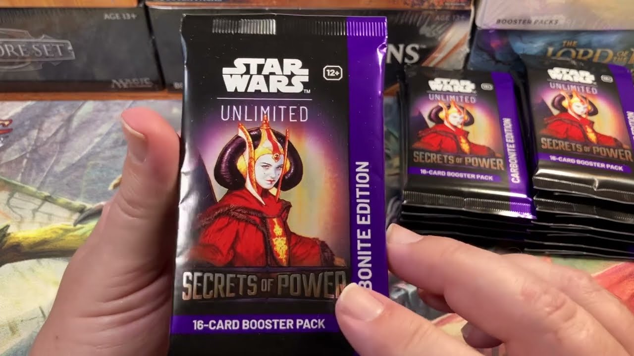 Секреты открытия коробки с карбонитом силы! Распаковка набора Star Wars Unlimited Set 6 выглядит ...