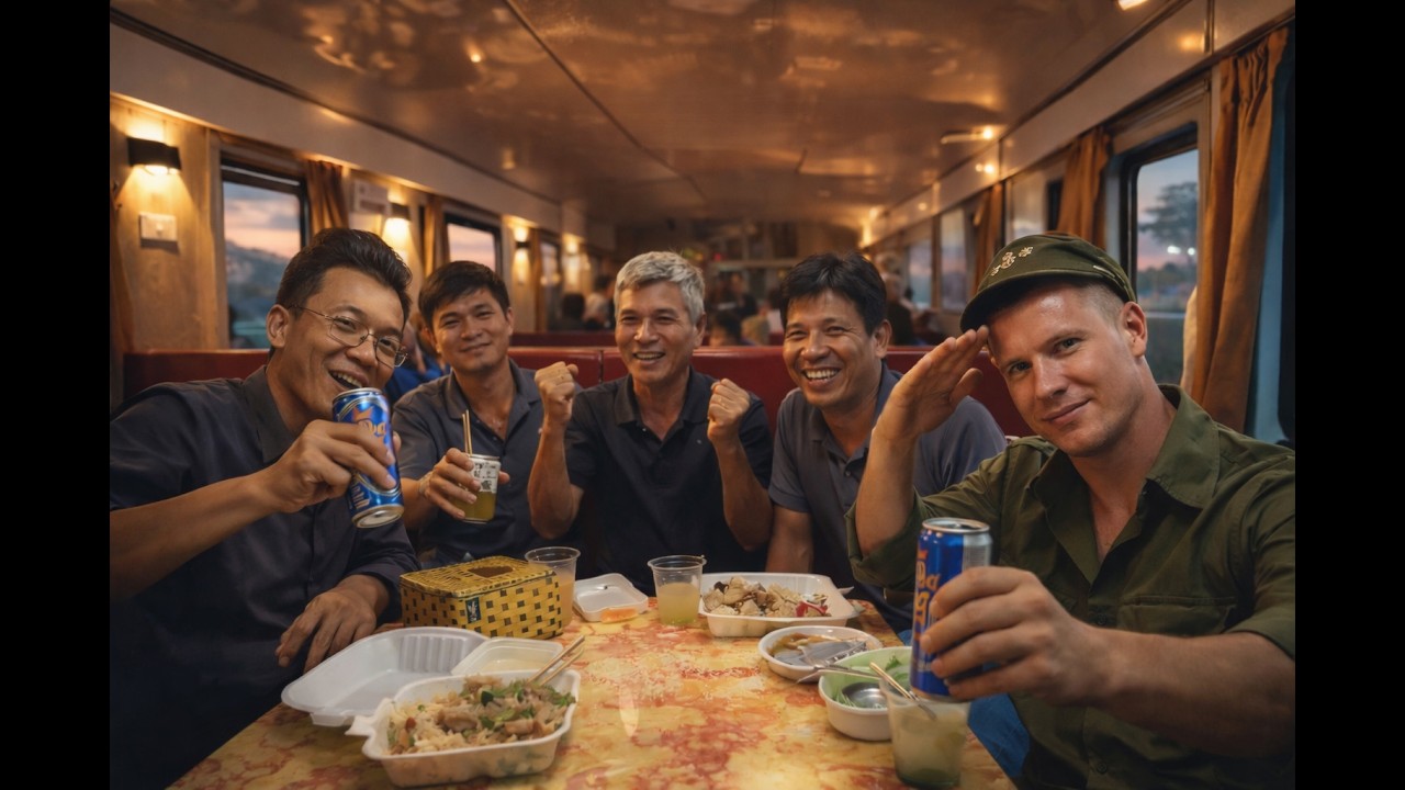 Trải nghiệm ăn nhậu trên chuyến tàu xuyên Việt – Vừa ngắm cảnh vừa cụng bia cực đã vui đến bất ngờ.