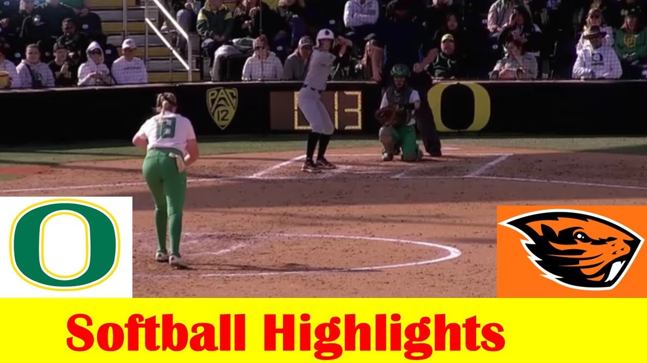 Oregon State vs #22 Oregon Softball Game 3 Highlights, April 21 2024