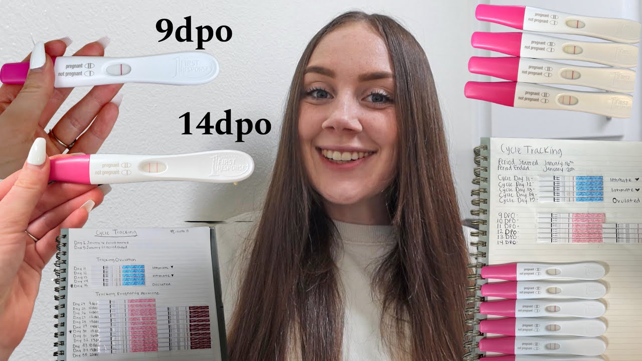 Прогрессирование линии теста на беременность | 9 ДПО - 20 ДПО | TTC МЕСЯЦ №5