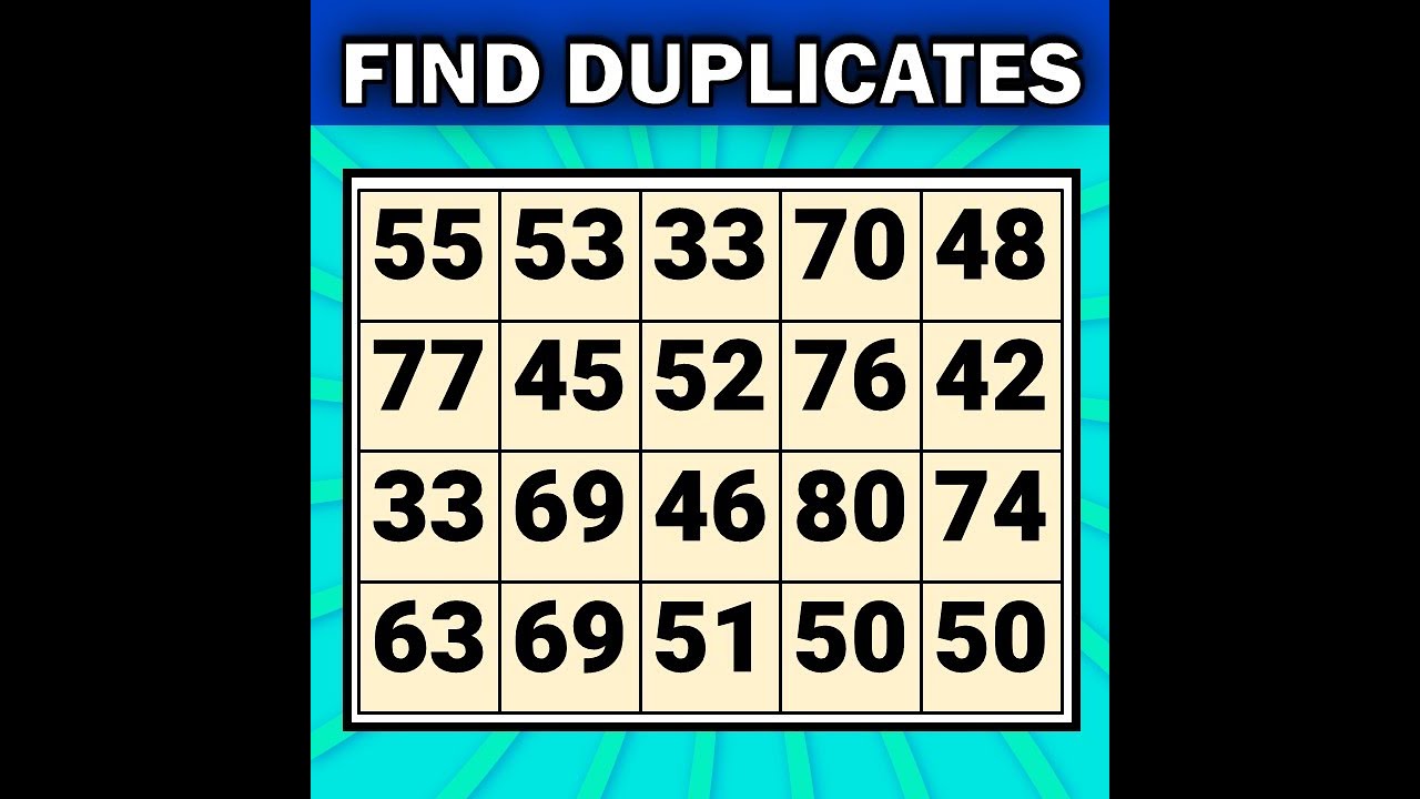 【Number Search】 | Find the same number | Dementia prevention quiz | Dementia test