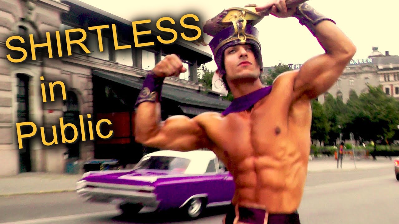 SHIRTLESS in Public  REACTIONS - Stockholm-