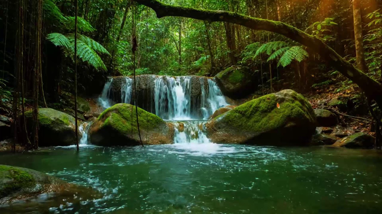 Forest River Nature Sounds - Gentle Stream with Birdsong | Relaxing Nature Ambience for Sleep