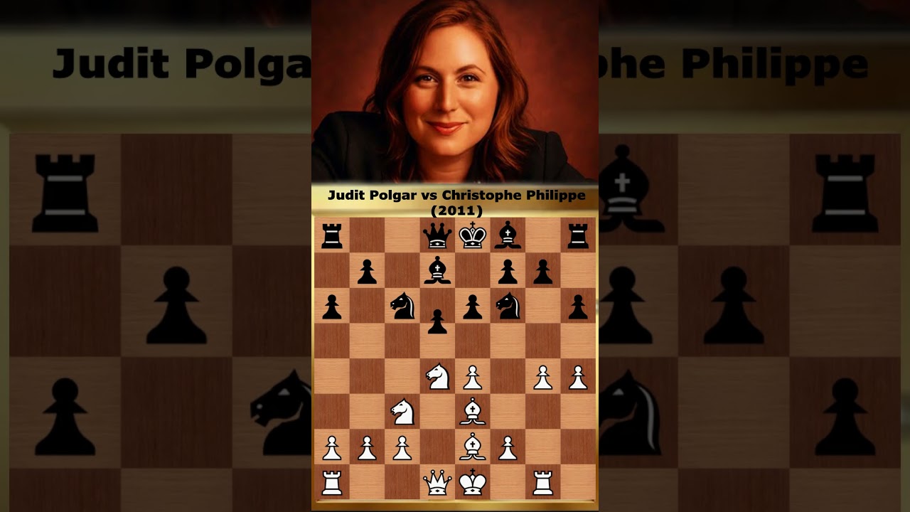JUDIT POLGAR VS CHRISTOPHE PHILIPPE &ndash; TAIMANOV UNDER FIRE! ♟🔥 #chesshistory  #siciliandefense
