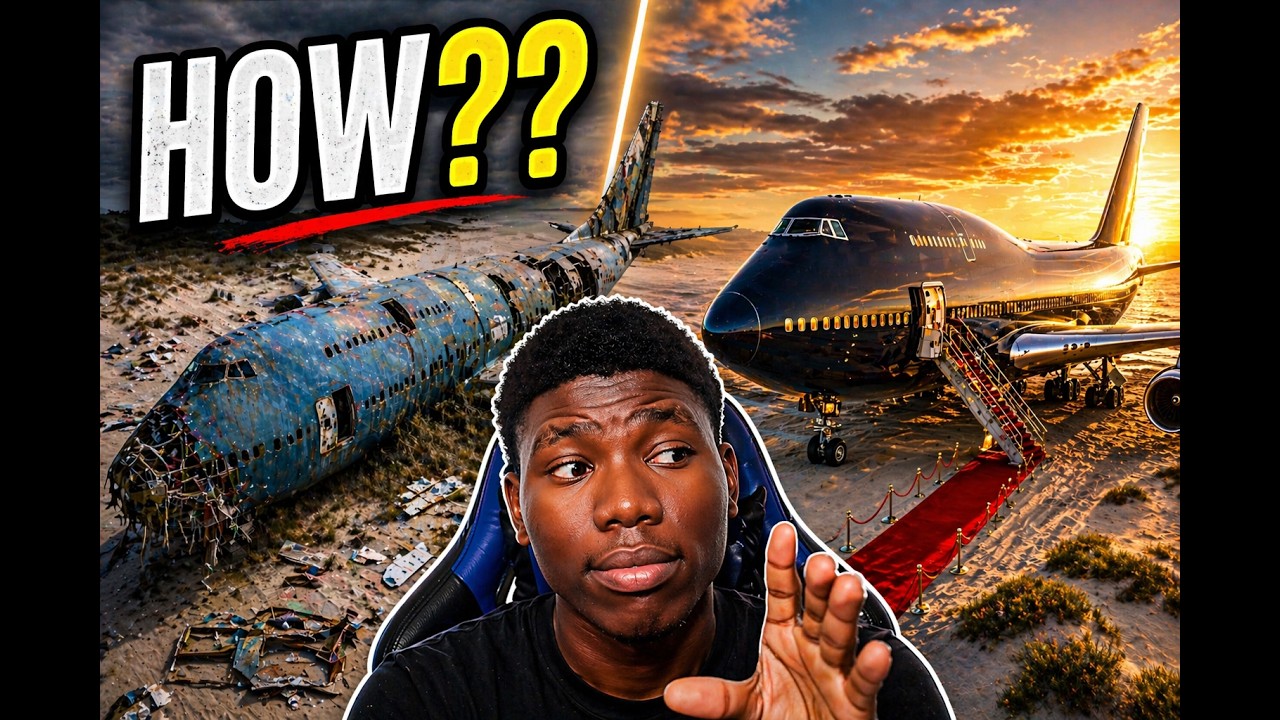 99 Year Old Abandoned Airplane Transformed Into a Luxury Flying Mansion With Epoxy Floors