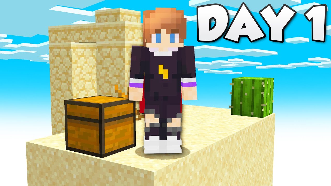 I Survived Minecraft Skyblock, but it's HARDCORE! (#1)