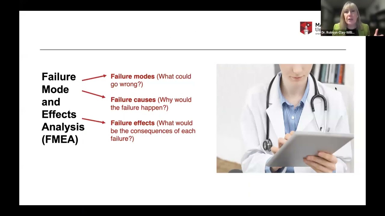 CAHO - ISQua Webinar 28 : Application of FMEA to Healthcare Risk Management