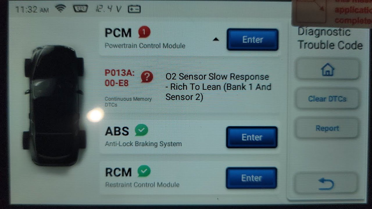 Topdon Scanner ARTIDIAG600S Review - 2012 Ford Focus Titanium - P013A Oxygen Sensor Code