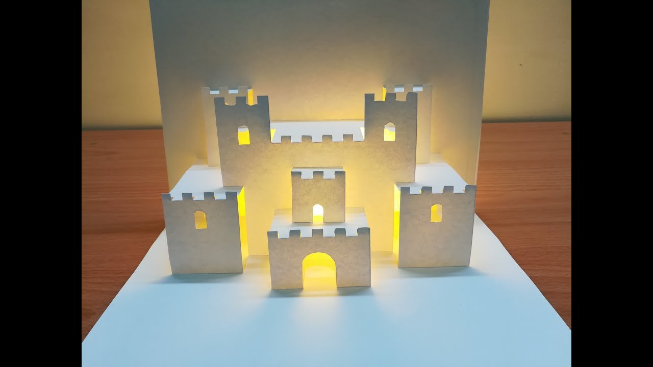 3d castle card | Pop up card | Origami Architecture | paper art | kirigami art | 3d城堡彈出卡片