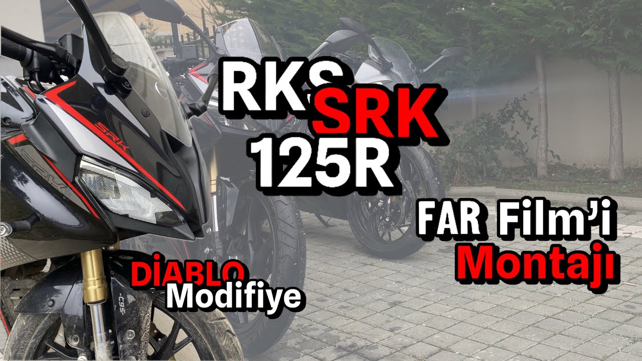 Rks Srk125r Far Filmi / Gösterge Koruyucu Montajı - Diablo Modifiye Part 1