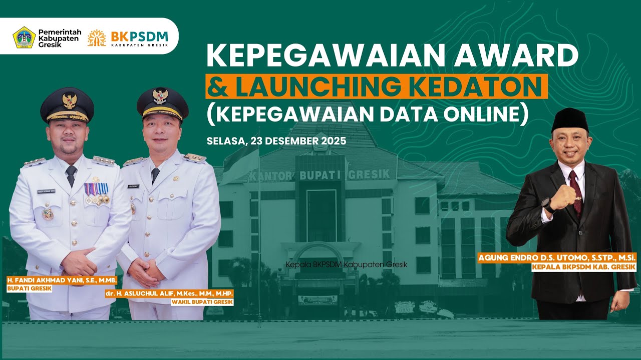 🔴LIVE : KEPEGAWAIAN AWARD & LAUNCHING KEDATON (KEPEGAWAIAN DATA ONLINE)