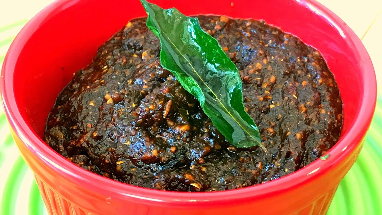 Curry Leaves Chutney Recipe | Kadi Patta Chutney | Karivepaku Pachadi - Indian Recipe by Recipe Book