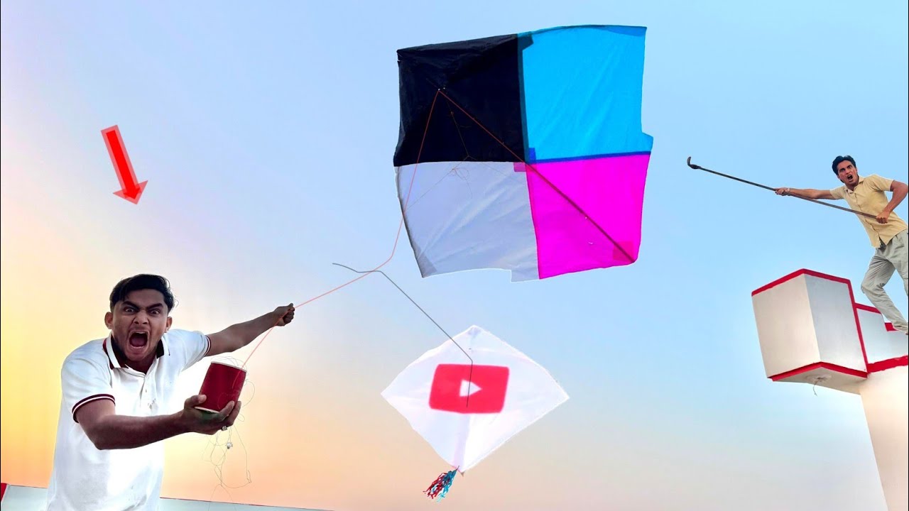 YouTube Logo Kite Vs Sherla Kite Fly With Catch Kite Haveli Tree 2025