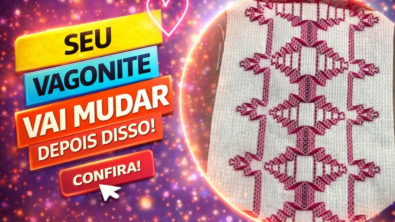 ATUALIZADO Bordado Vagonite Passo A Passo Fácil 