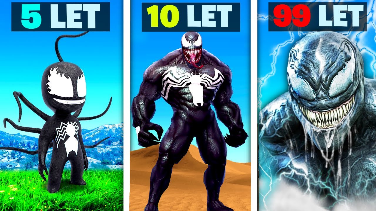 Přežil jsem 99 LET jako VENOM v GTA 5...