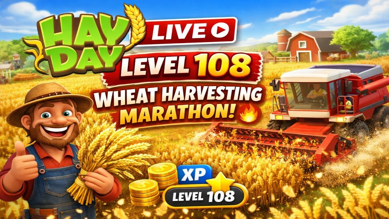 Hay Day Live Gemeplay | Level 108🔥 wheet Harvesting |