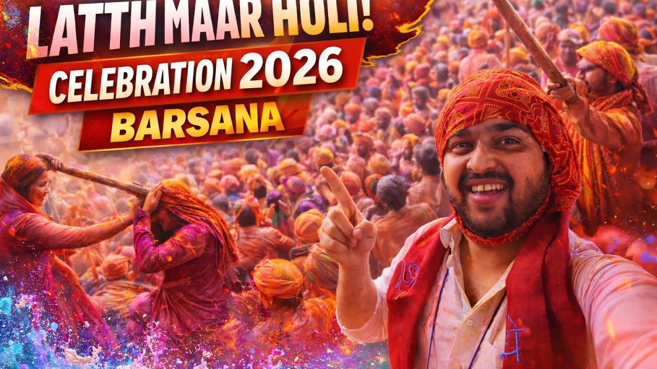 Inside India’s Wildest Holi 😱 | Latth Maar Holi Barsana 2026