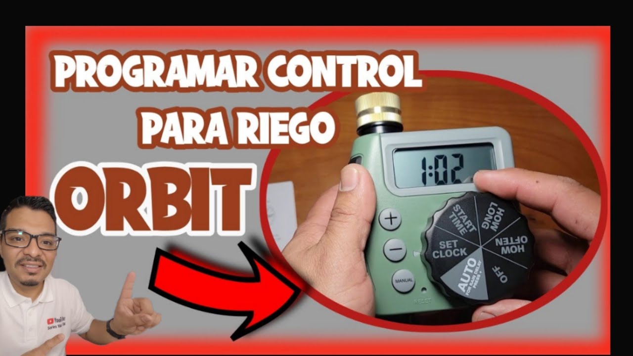 Como programar el control digital automático (orbit) para riego en el jardín