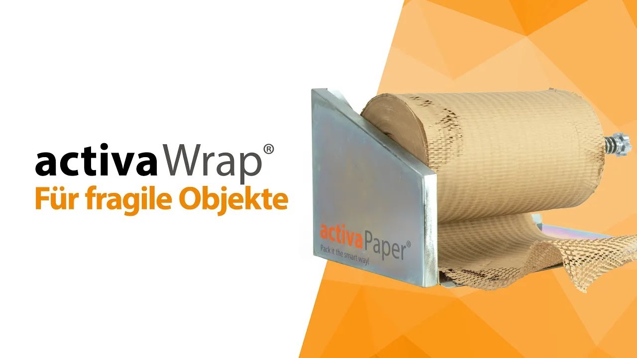 Papierpolster mit activaWrap&reg; // Zerbrechliche Produkte mit Papier polstern statt Luftpolsterfolie