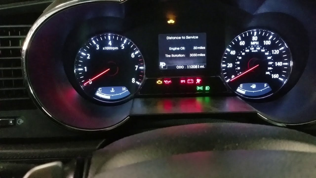 Reset oil light 2011 Kia Optima