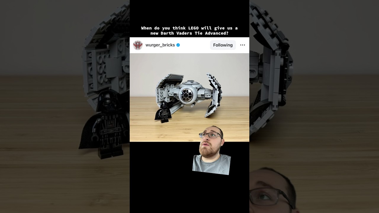 We NEED another LEGO Darth Vaders TIE Advanced #lego #legos #legostarwars #starwars #legosets #toys