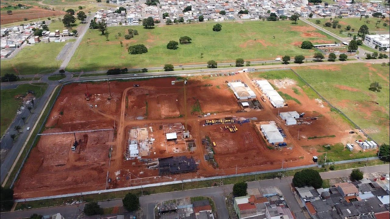 SUPERQUADRAS RECANTO - Drone mostra evolução das obras deste novo empreendimento - Recanto das Emas