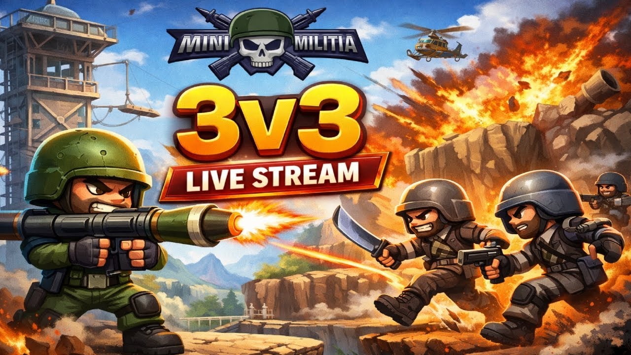 🔴 LIVE: Playing with SUBSCRIBERS! 🎮 Mini Militia Custom Rooms #minimilitia
