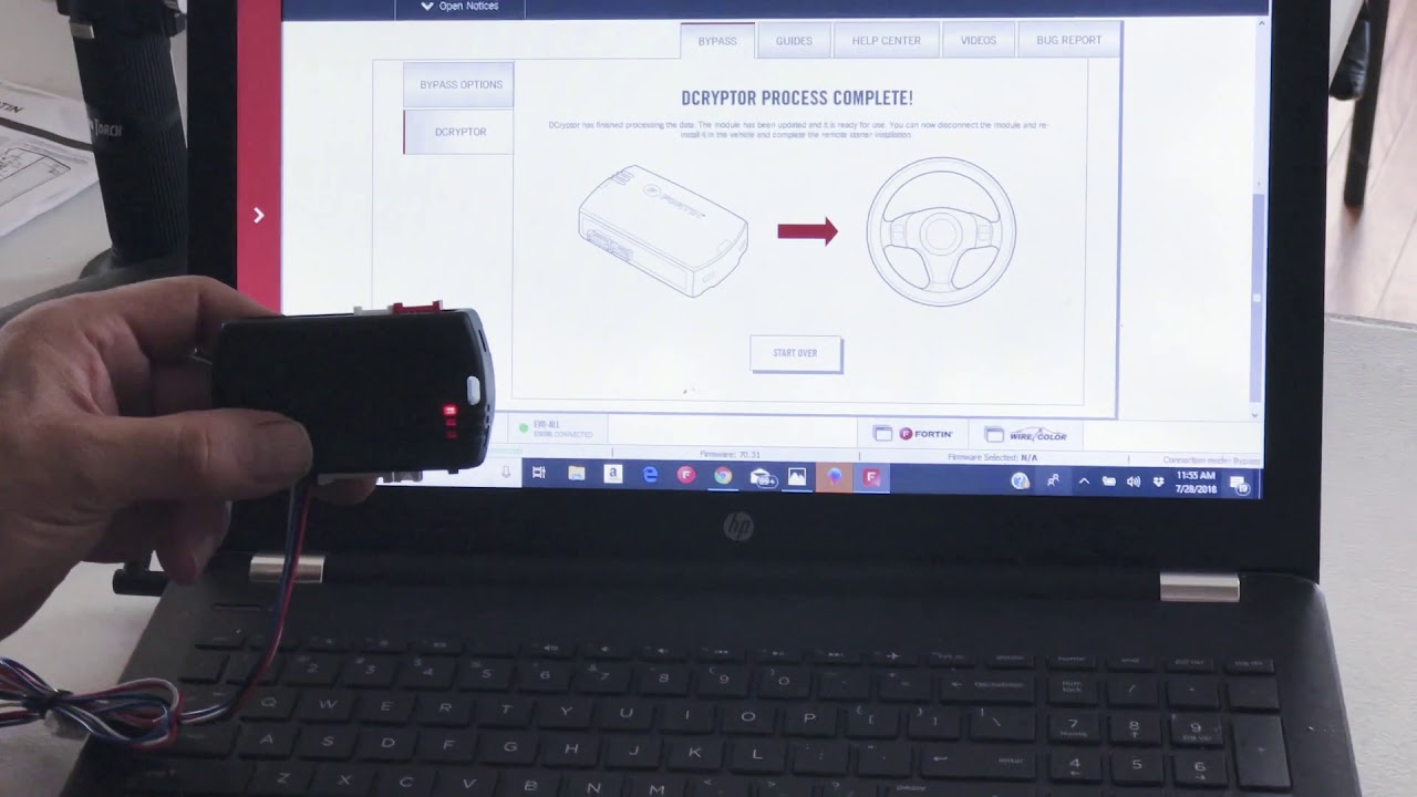 Fortin DCRYPTOR Process for EVO-GM1,GM3,GM5 T-Harness Installation
