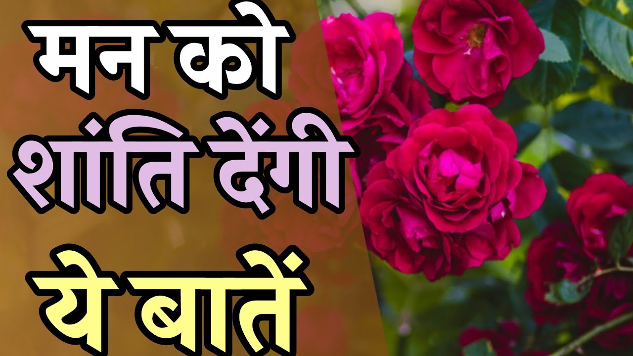 परेशान मन को शांति और सुकून देंगी ये बातें। Motivational quotes 