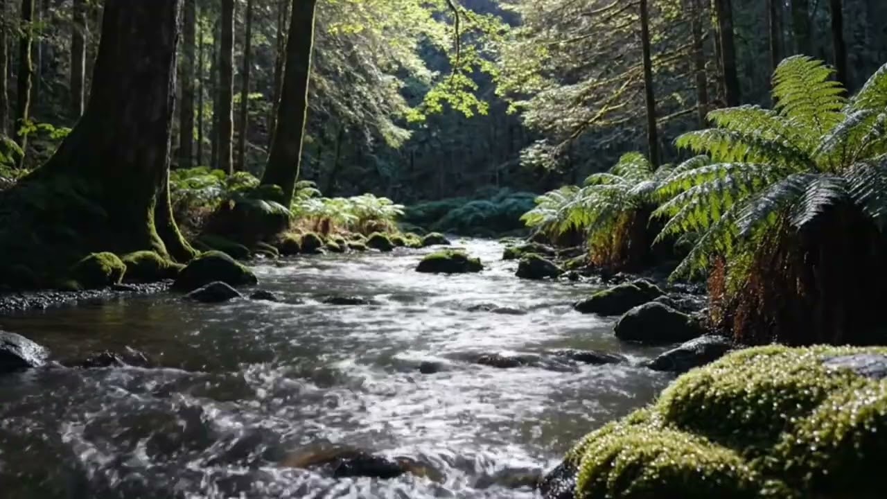 Refreshing Morning River Sounds and Bird Sounds | Sunrise Nature Sounds