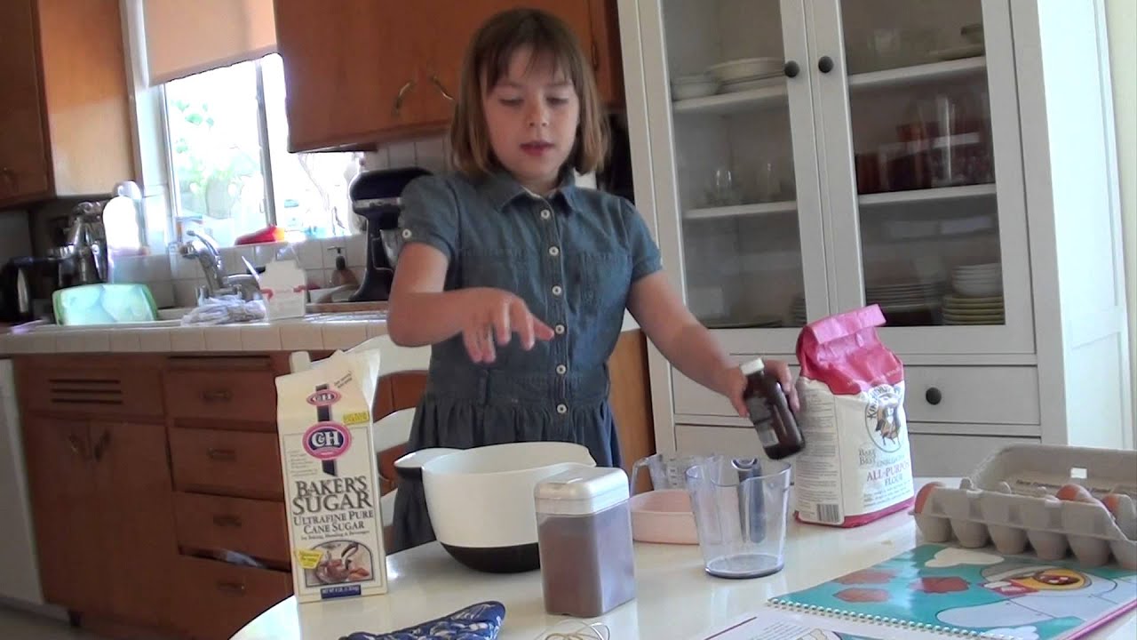 Tara Making Chocolate Muffins