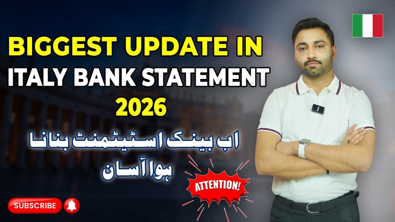 BIG UPDATE 2026 🚨 Italy Bank Statement Rules Changed | Student Visa Guide (Full Details)