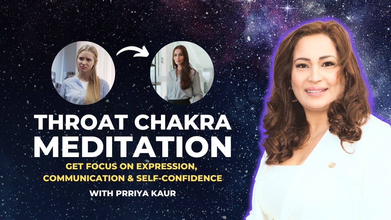 Throat Chakra Guided Meditation | Visuddha Chakra Meditation | Prriya Kaur #throatchakra
