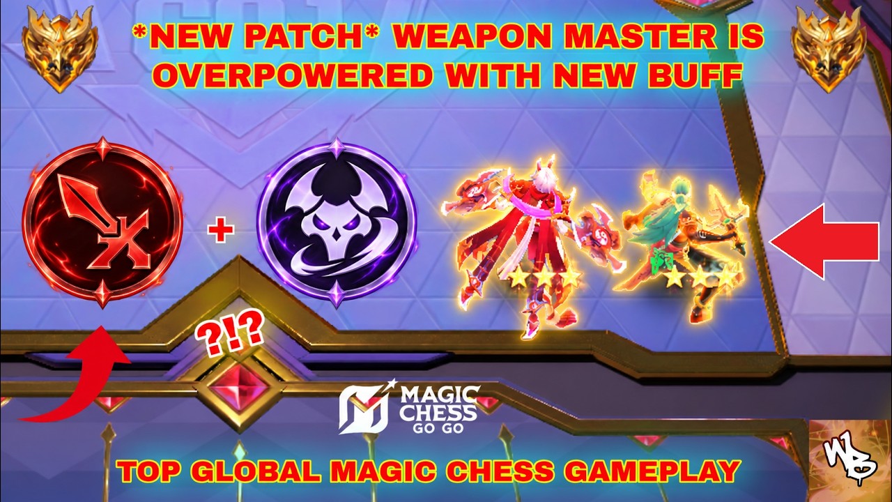 Weapon Master Synergy is OVERPOWERED In the New Patch? - BEST MAGIC CHESS STRATEGY-MAGIC CHESS GO GO