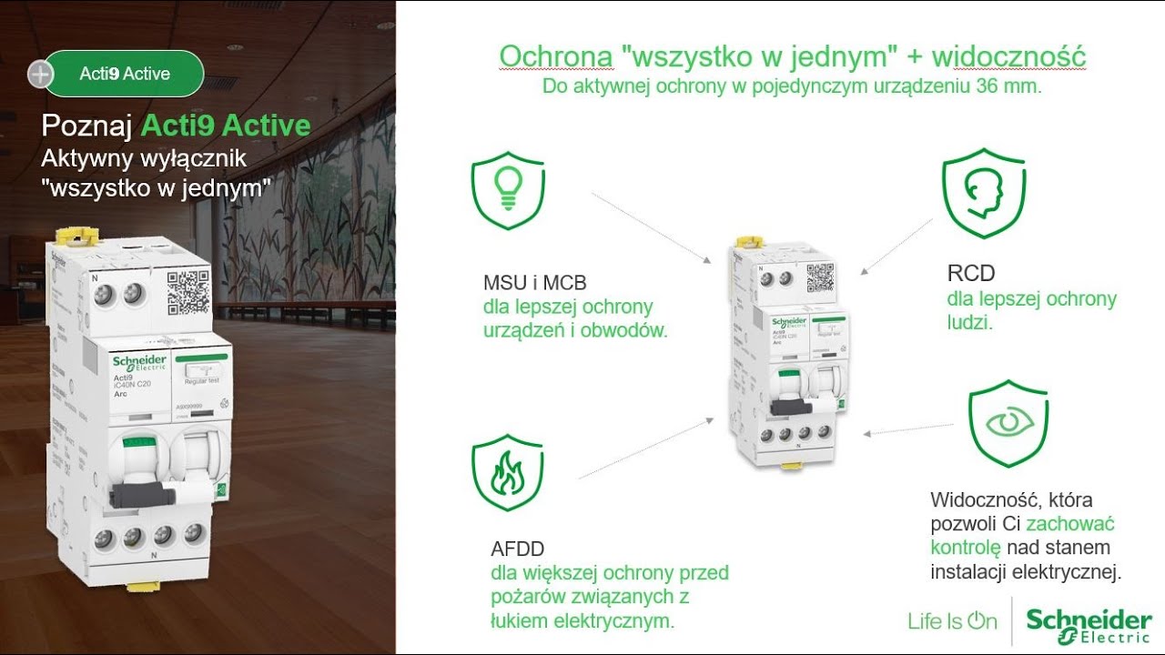 Acti9 Active cz1. - nowy standard bezpieczeństwa elektrycznego | Schneider Electric | Elektroklub