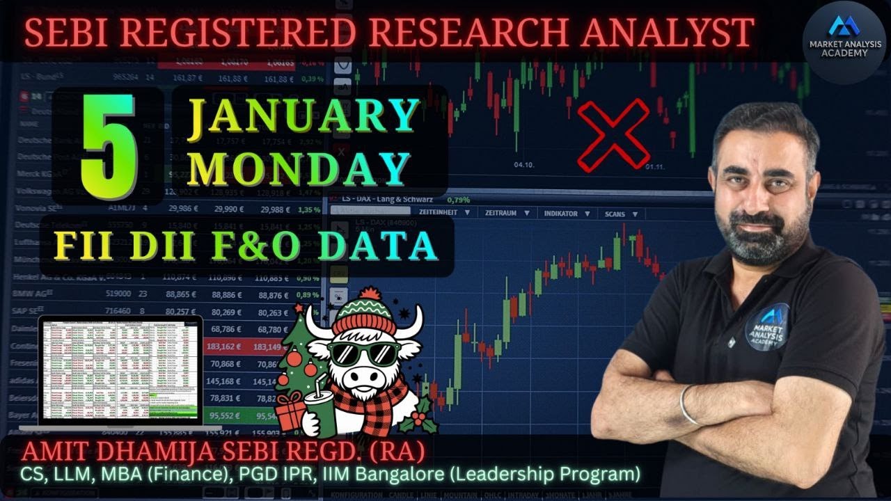 FII DII F&O DATA | BankNifty Nifty Sensex Prediction for Tomorrow Monday 5th January 2025