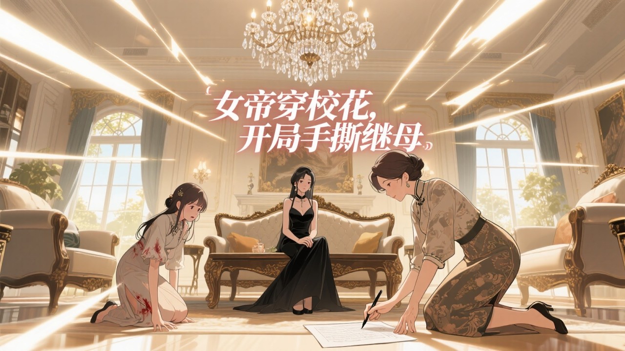 【古风穿越】上新啦✨《女帝穿校花，开局手撕继母》漫剧故事，生前执掌江山，死后穿成校园小白花。用帝王心术夺家产、碾压继妹，一手书法剑术惊掉全校下巴。文物展上遇到他，那男人盯着她手里的古玉：你到底是……