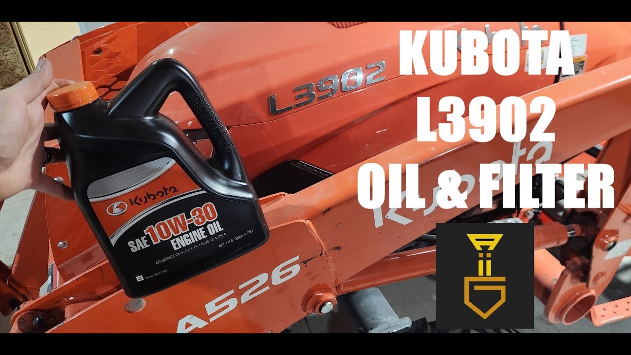 Kubota L3902: DIY Oil & Filter Change Step By Step!